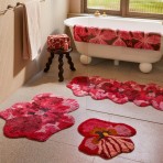Bonnie and Neil | Long Bath Mat | Pansy Pink